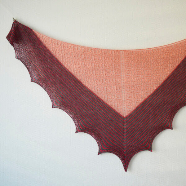 Rosy Does It - a shawl design by La Visch Designs