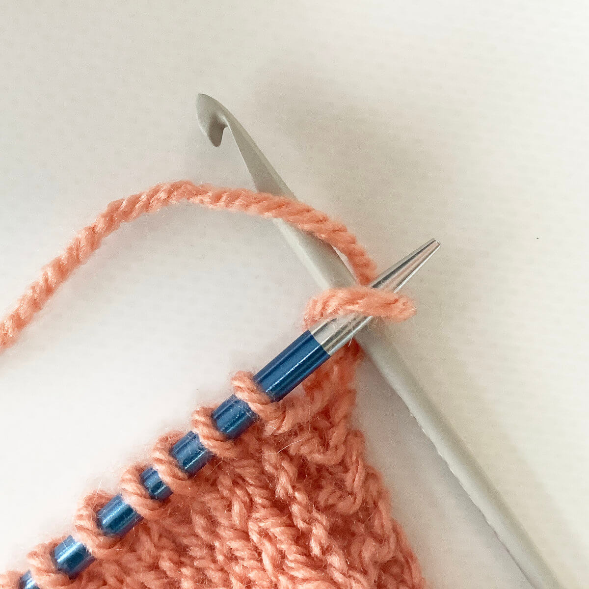 Working a double crochet bind-off - 3