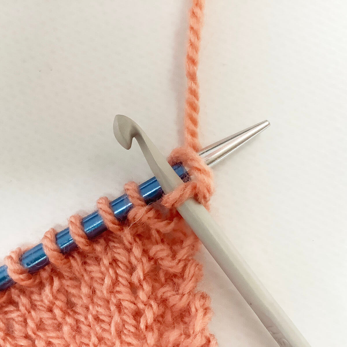 Working a double crochet bind-off - 4