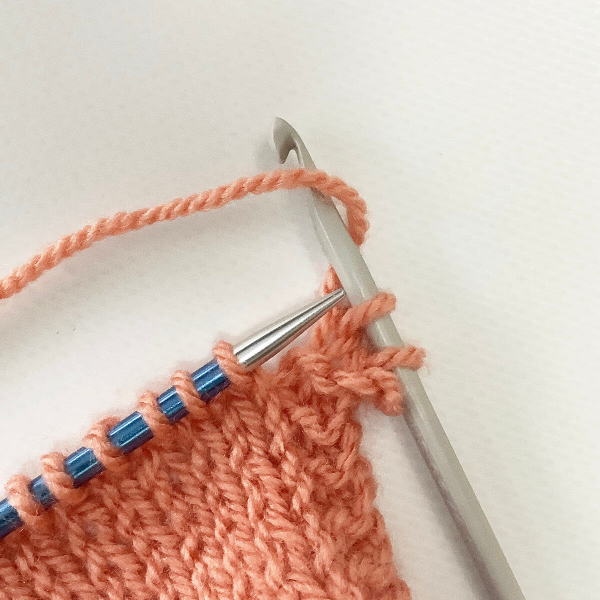 Working a double crochet bind-off - 7