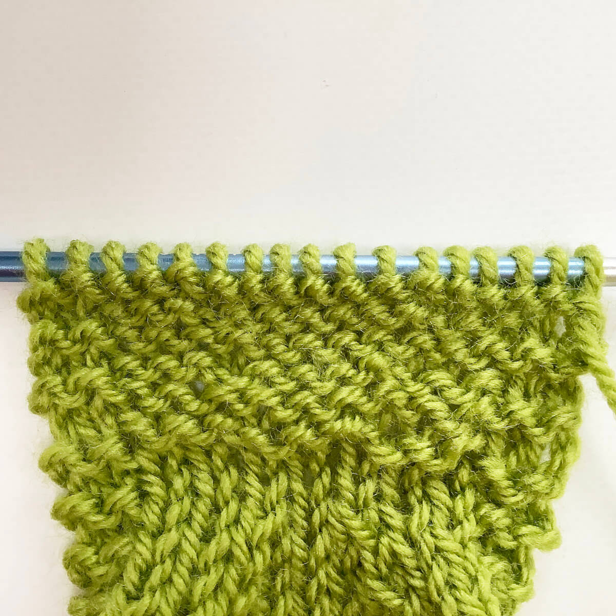 Working a pfb - the result on the purl side
