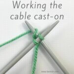 Working the cable cast-on