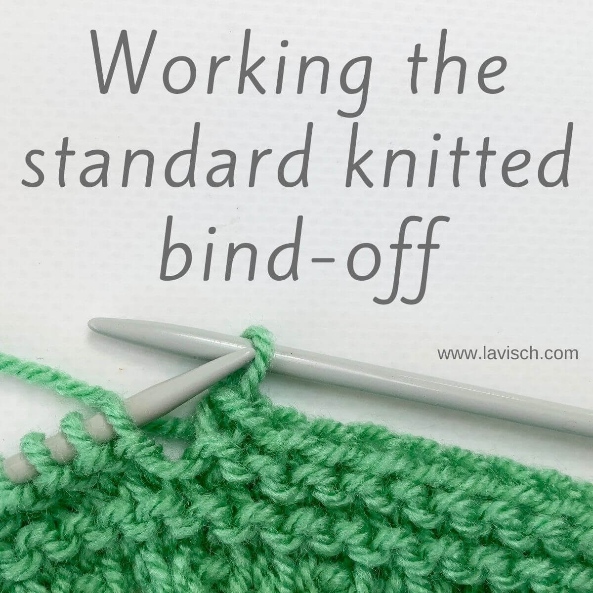 tutorial the standard knitted bindoff La Visch Designs