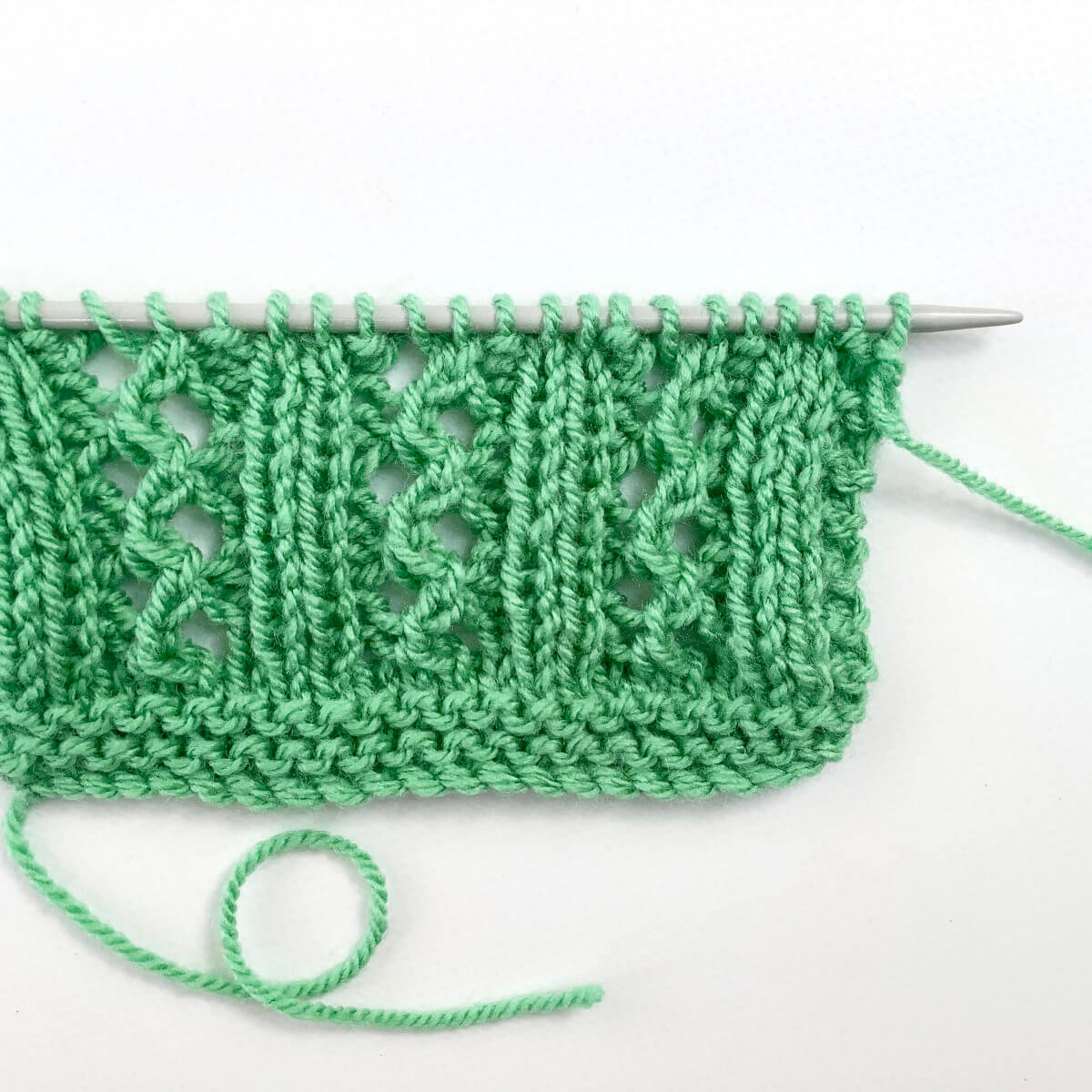 トップス yilon DOCKING LACE RIB KNIT stitch pattern - double lace rib - La Visch Designs