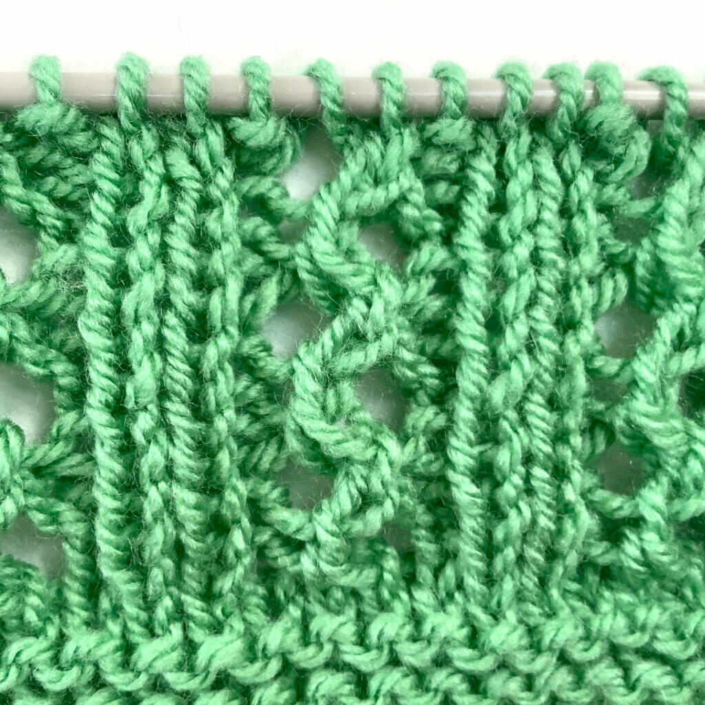 Double Lace Rib stitch pattern