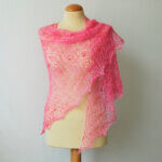 Strawberry Finch shawl