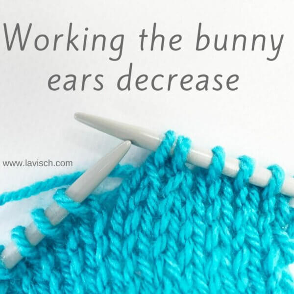 Tutorial on working the bunny ears decrease