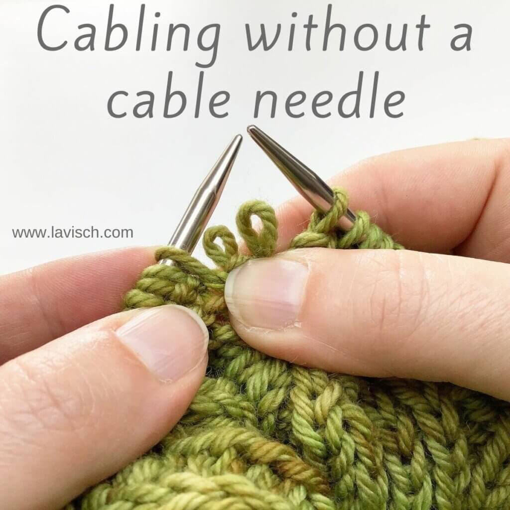 How to knit cables without a cable needle – DONNAROSSA