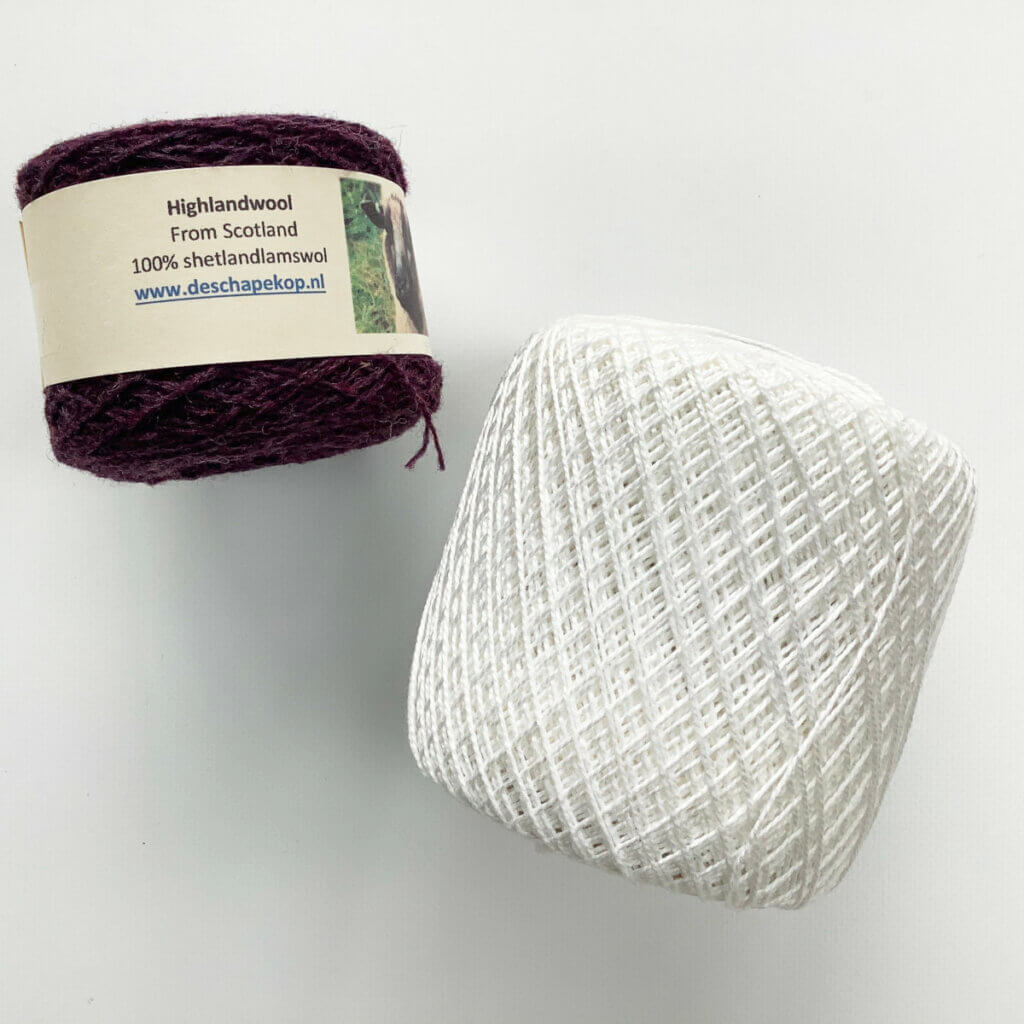 Highland wool & crochet thread