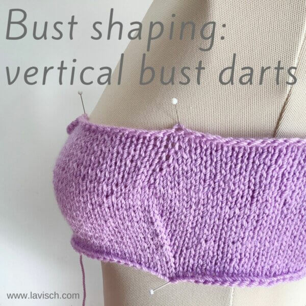 Bust shaping: vertical bust darts