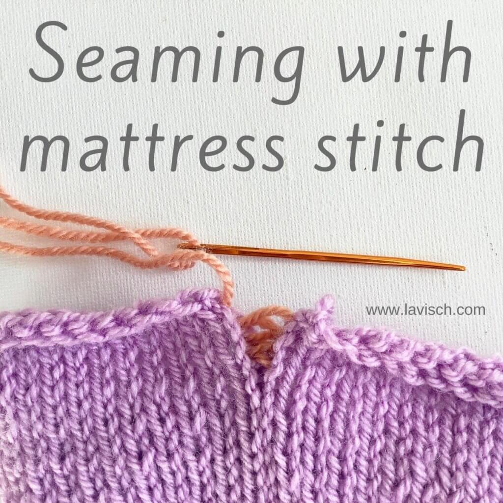 Tutorial seaming with mattress stitch