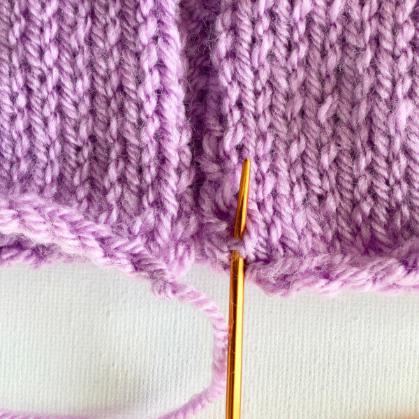 tutorial seaming with mattress stitch La Visch Designs