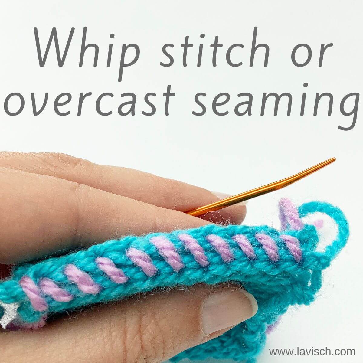 How to sew knitting pieces together and obtain a flat seam