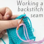tutorial – working a backstitch seam