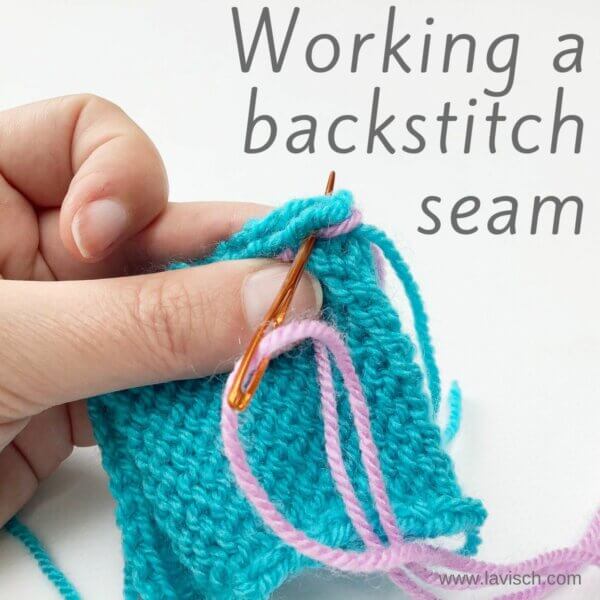 Tutorial - working a backstitch seam