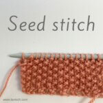 stitch pattern - seed stitch
