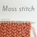 stitch pattern - moss stitch
