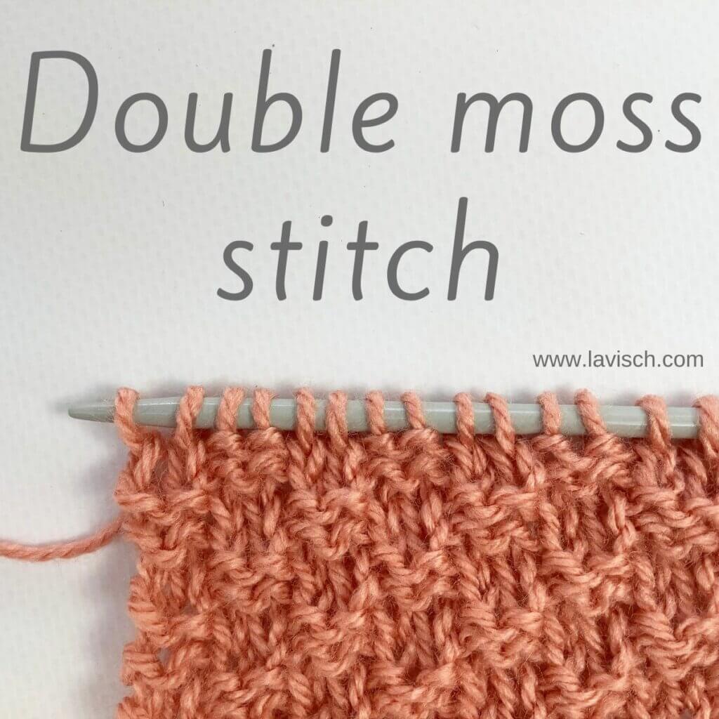 Double moss stitch