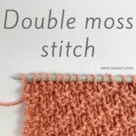 stitch pattern - double moss stitch
