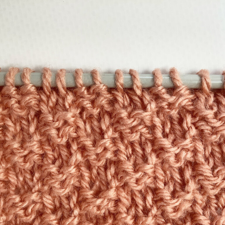 stitch pattern double moss stitch La Visch Designs