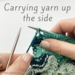 tutorial - carrying yarn up the side