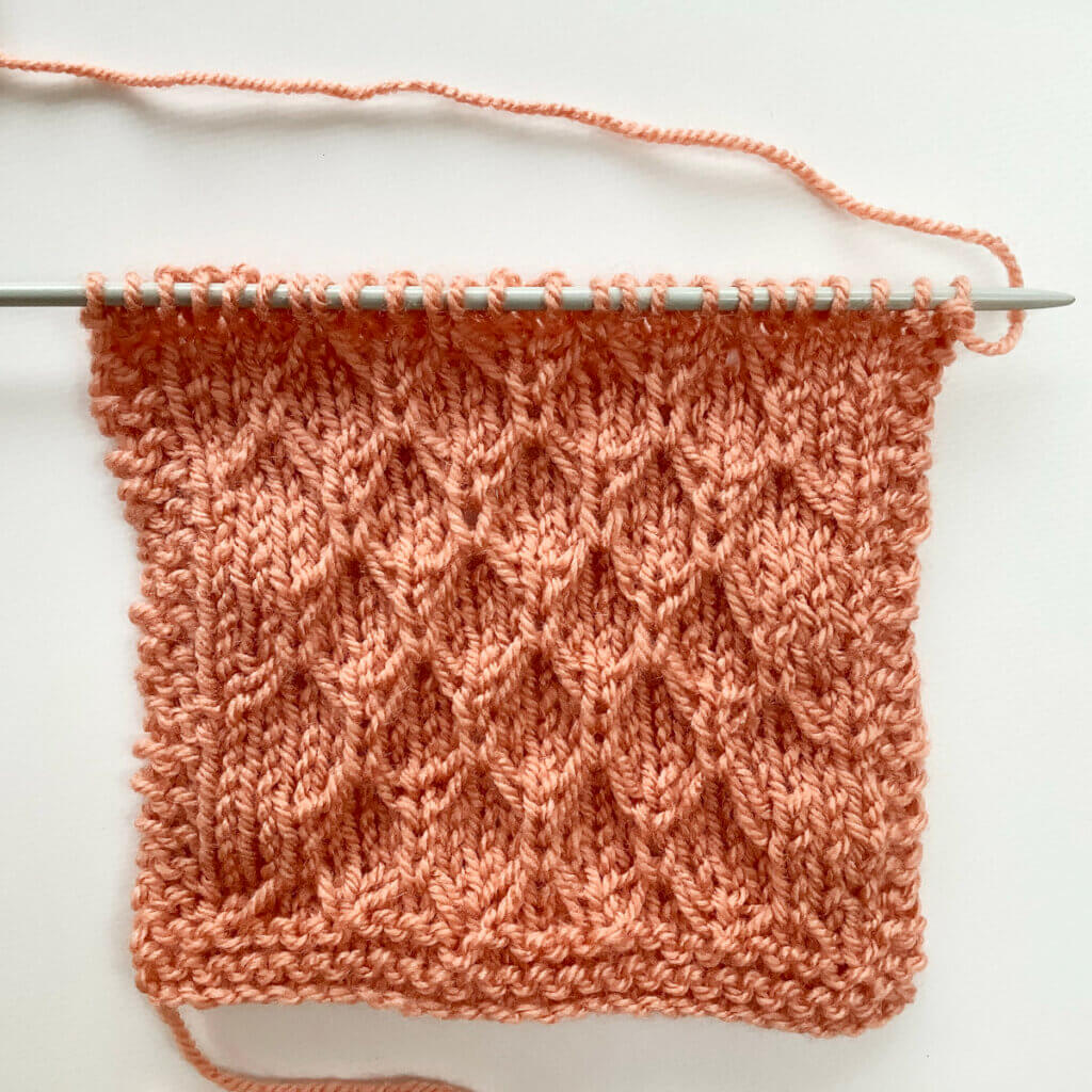 Slip stitch diamond