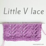 stitch pattern - little V lace
