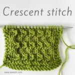 stitch pattern - crescent stitch