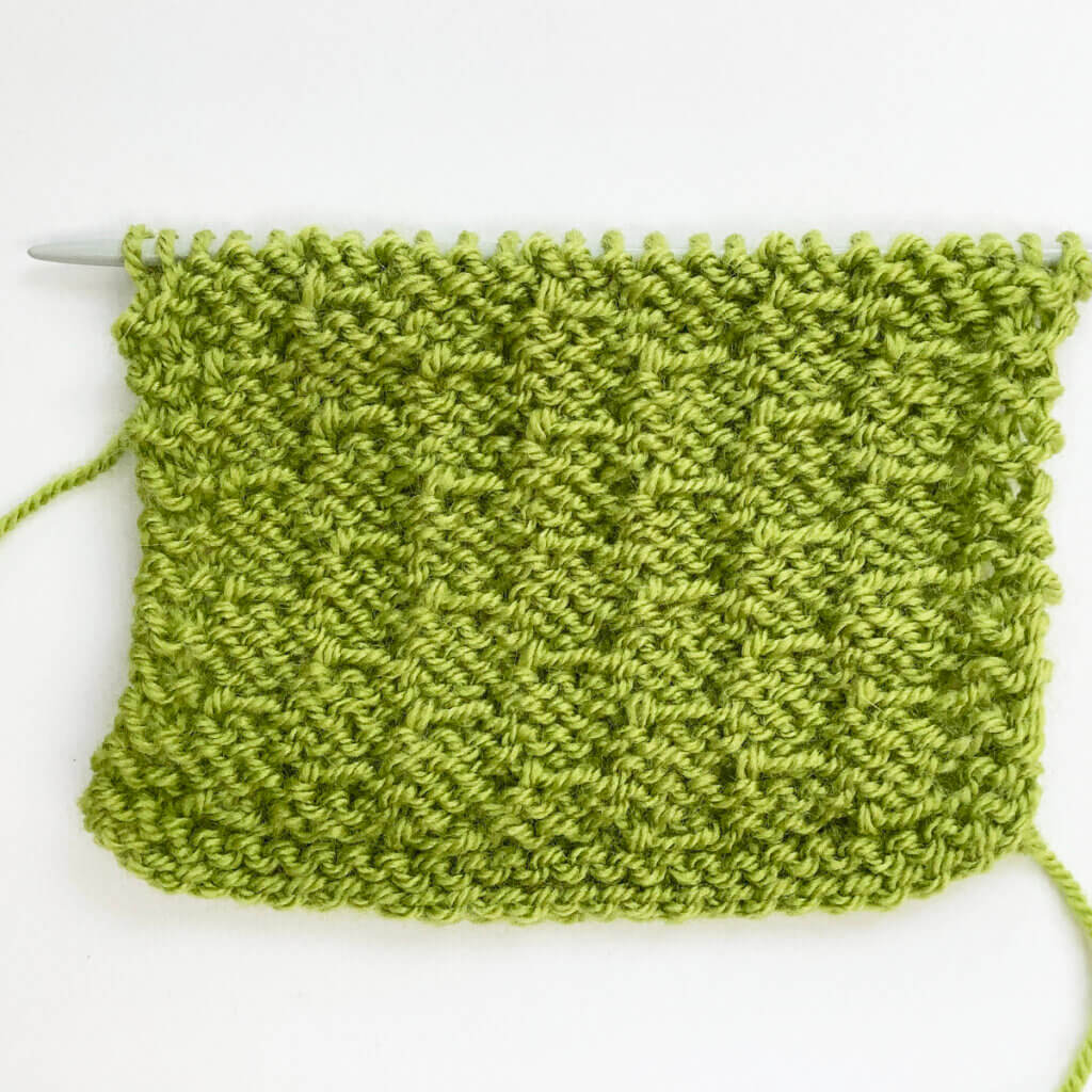 Hexagon stitch as seen from the WS