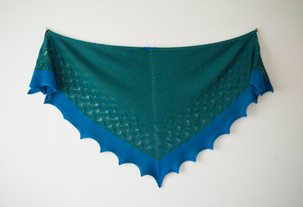 Psychedelica shawl - flat view