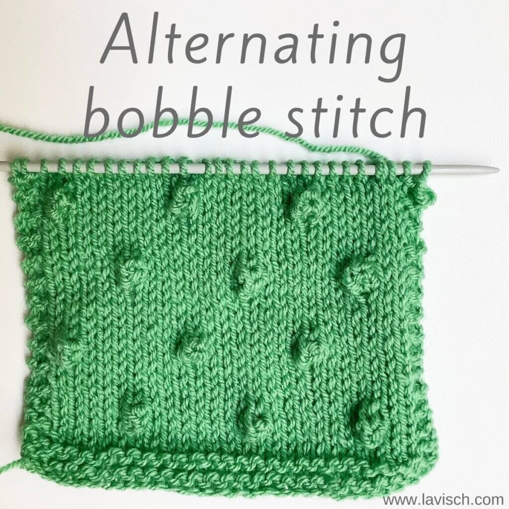 Alternating bobble stitch