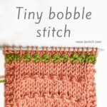 Tiny bobble stitch