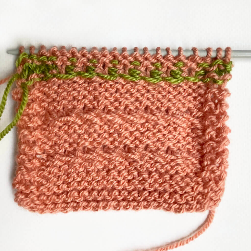 Tiny bobble stitch - view from the back