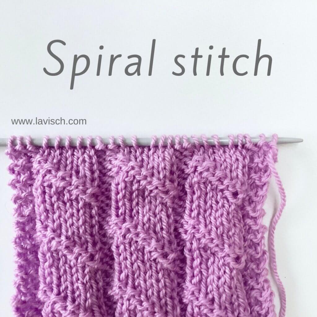 Spiral stitch by La Visch Designs