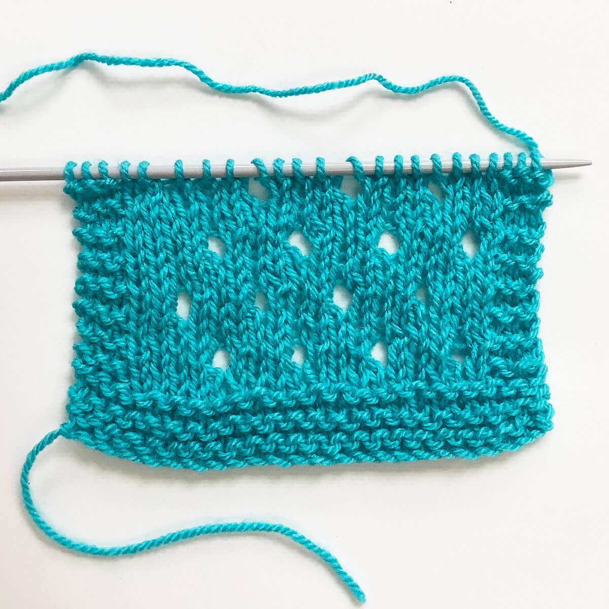 stitch pattern staggered eyelet stitch La Visch Designs