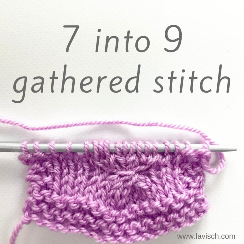 7 into 9 gathered stitch