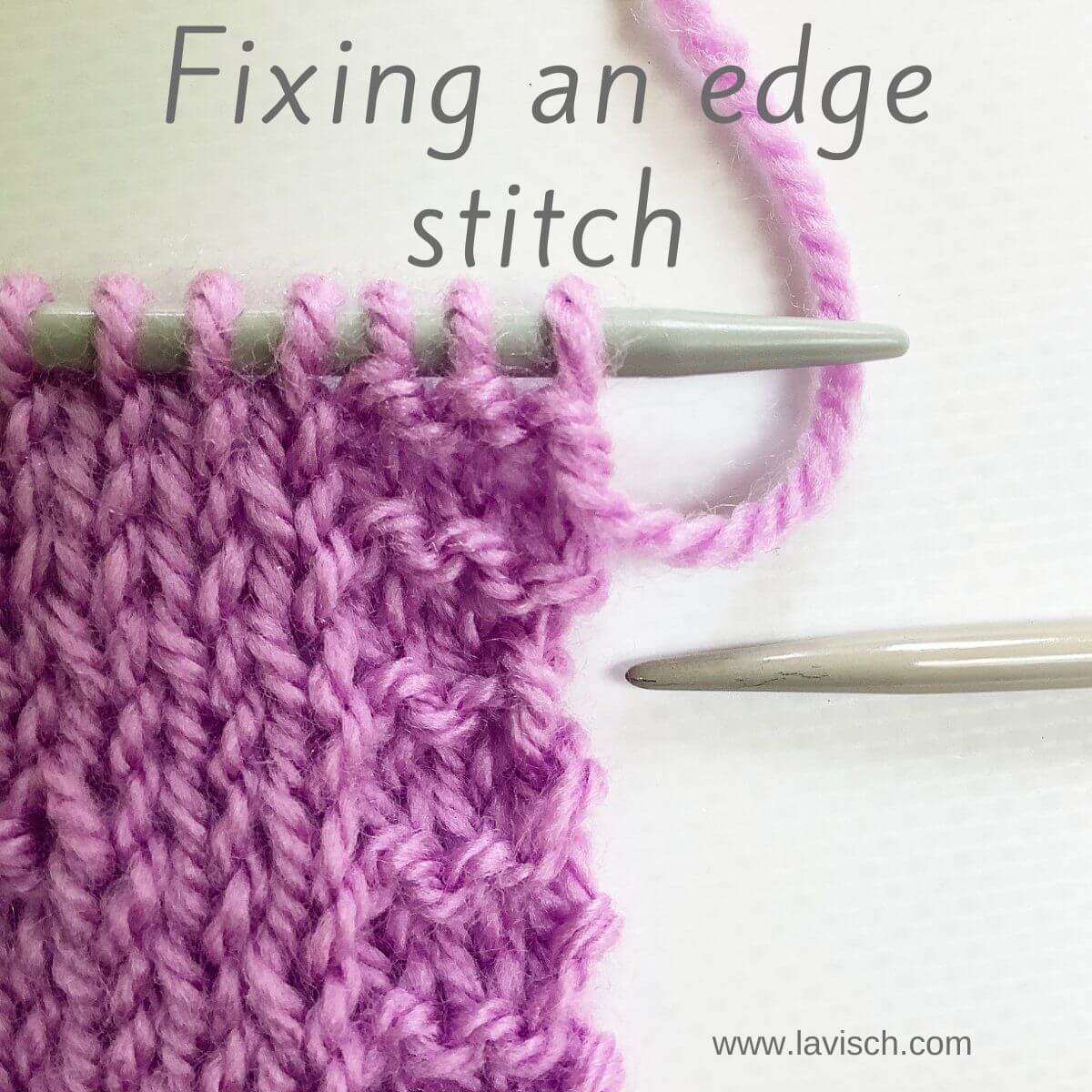 tutorial - fixing an edge stitch - La Visch Designs