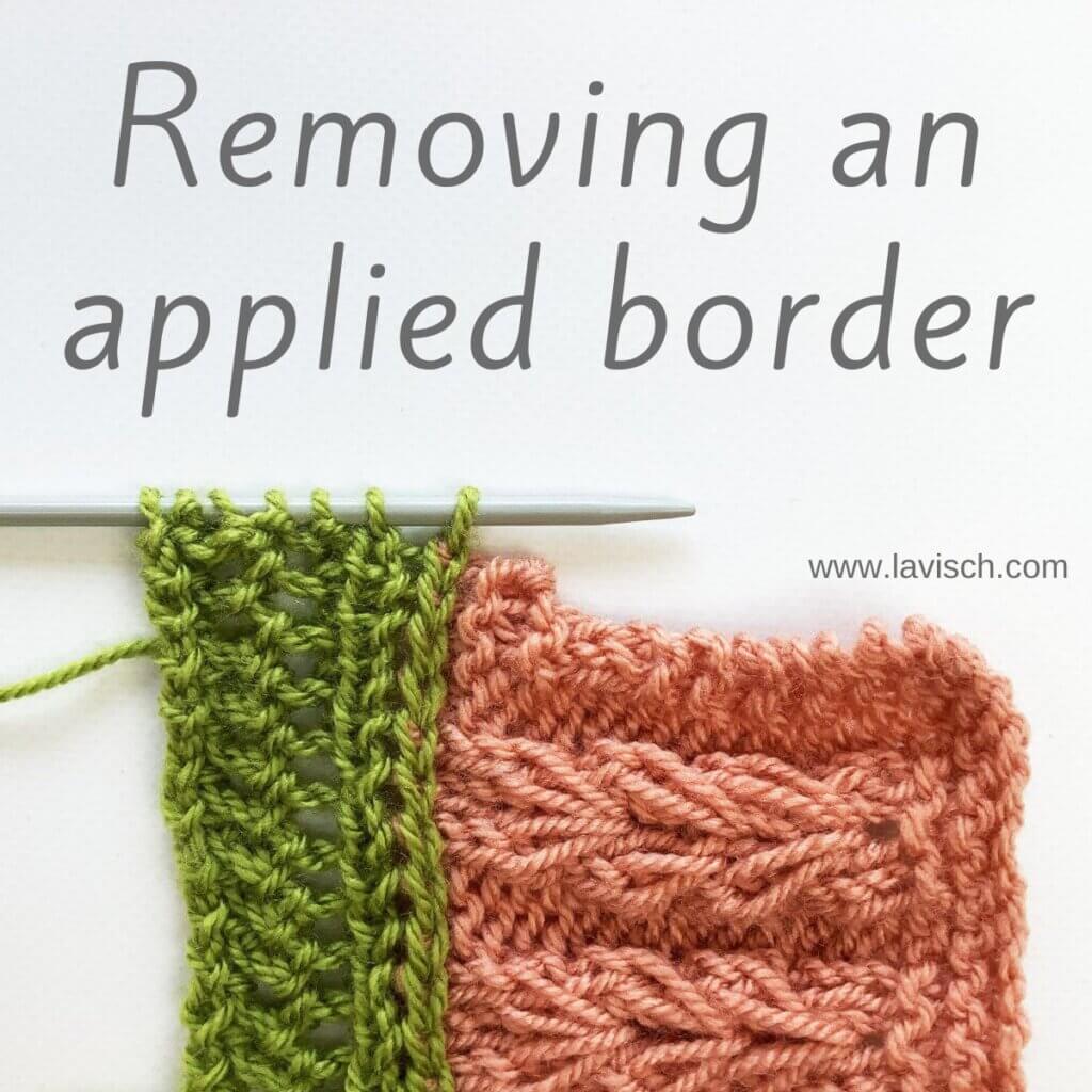 Tutorial removing an applied border - by La Visch Designs