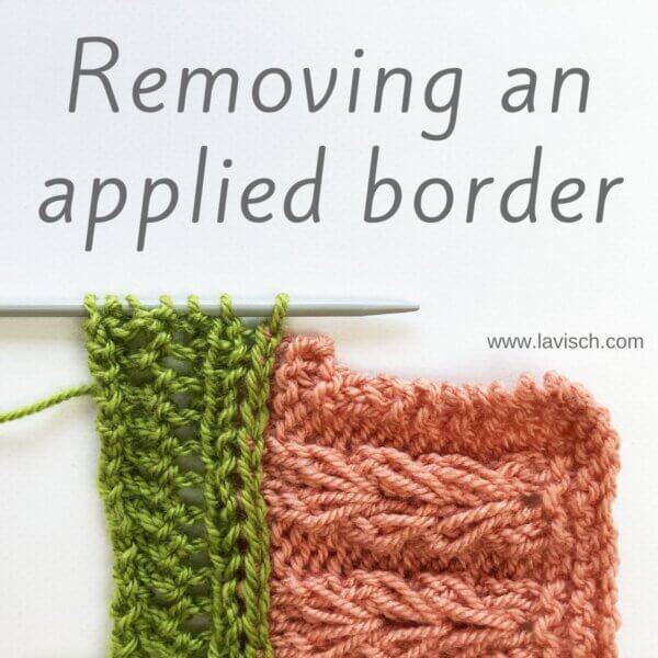 Tutorial removing an applied border - by La Visch Designs