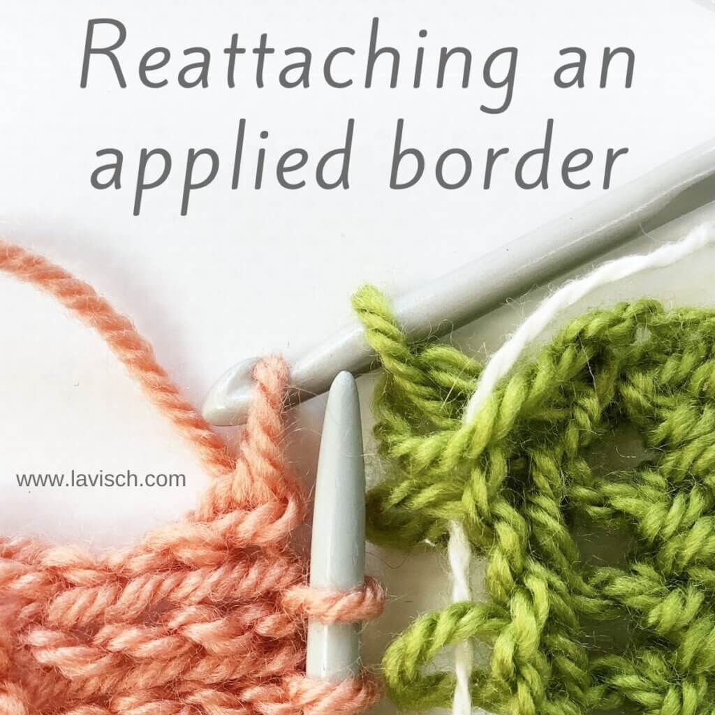 Tutorial reattaching an applied border - by La Visch Designs