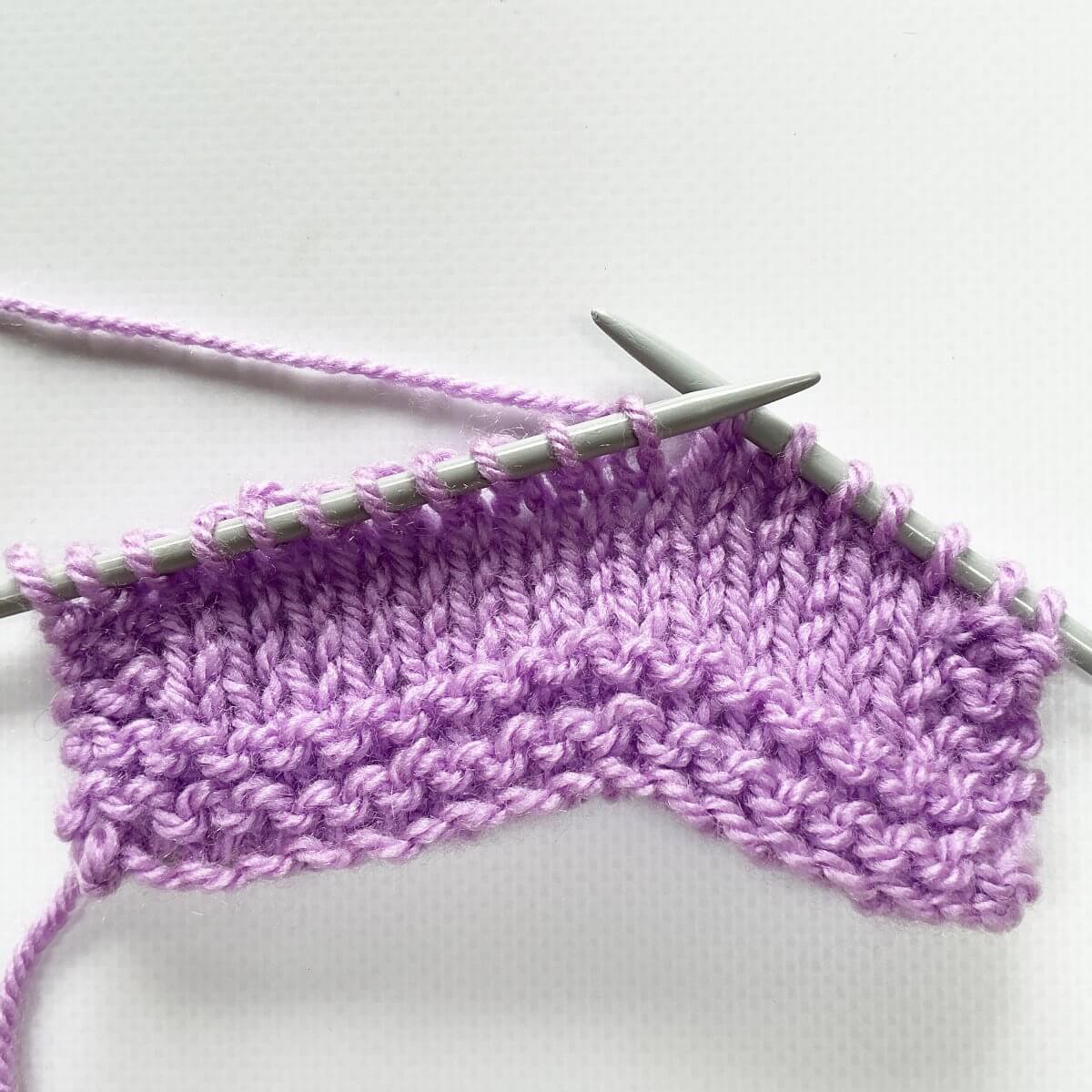 The k4tog right-leaning decrease - step 1