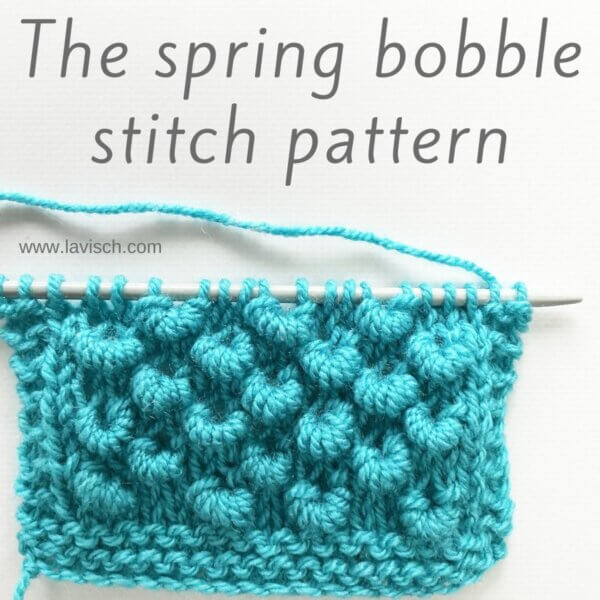 The spring bobble stitch pattern - by La Visch Designs