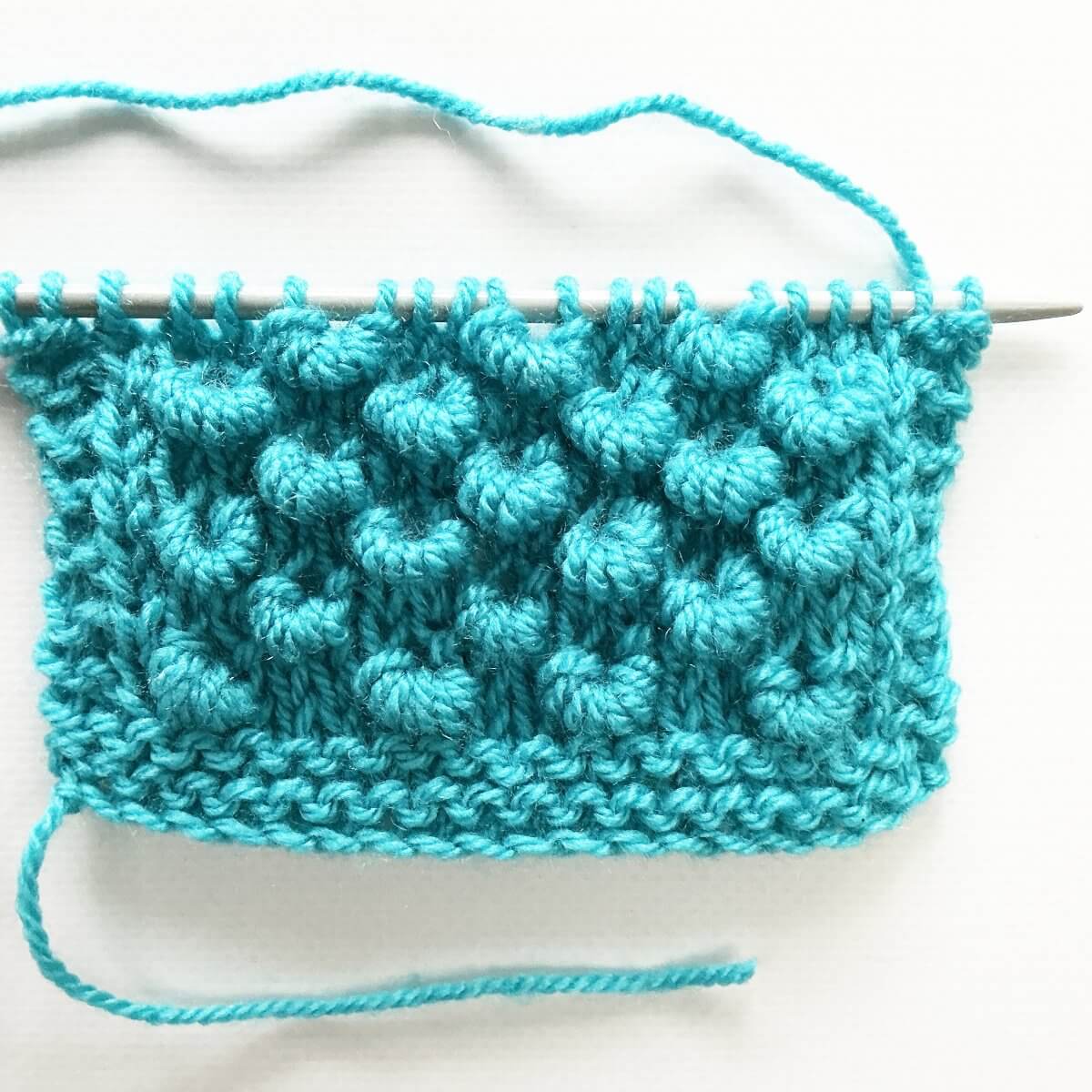 stitch pattern - the spring bobble stitch pattern - La Visch Designs