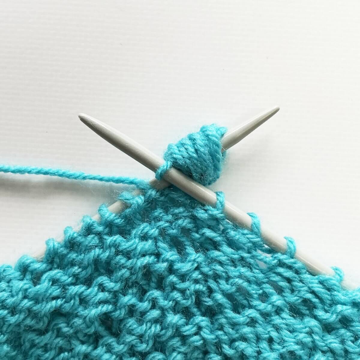 Step 5 of how to work the spring stitch