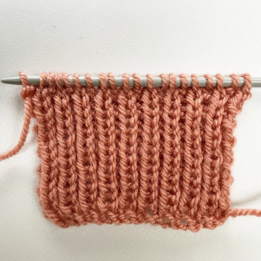 Twisted rib as seen from the WS