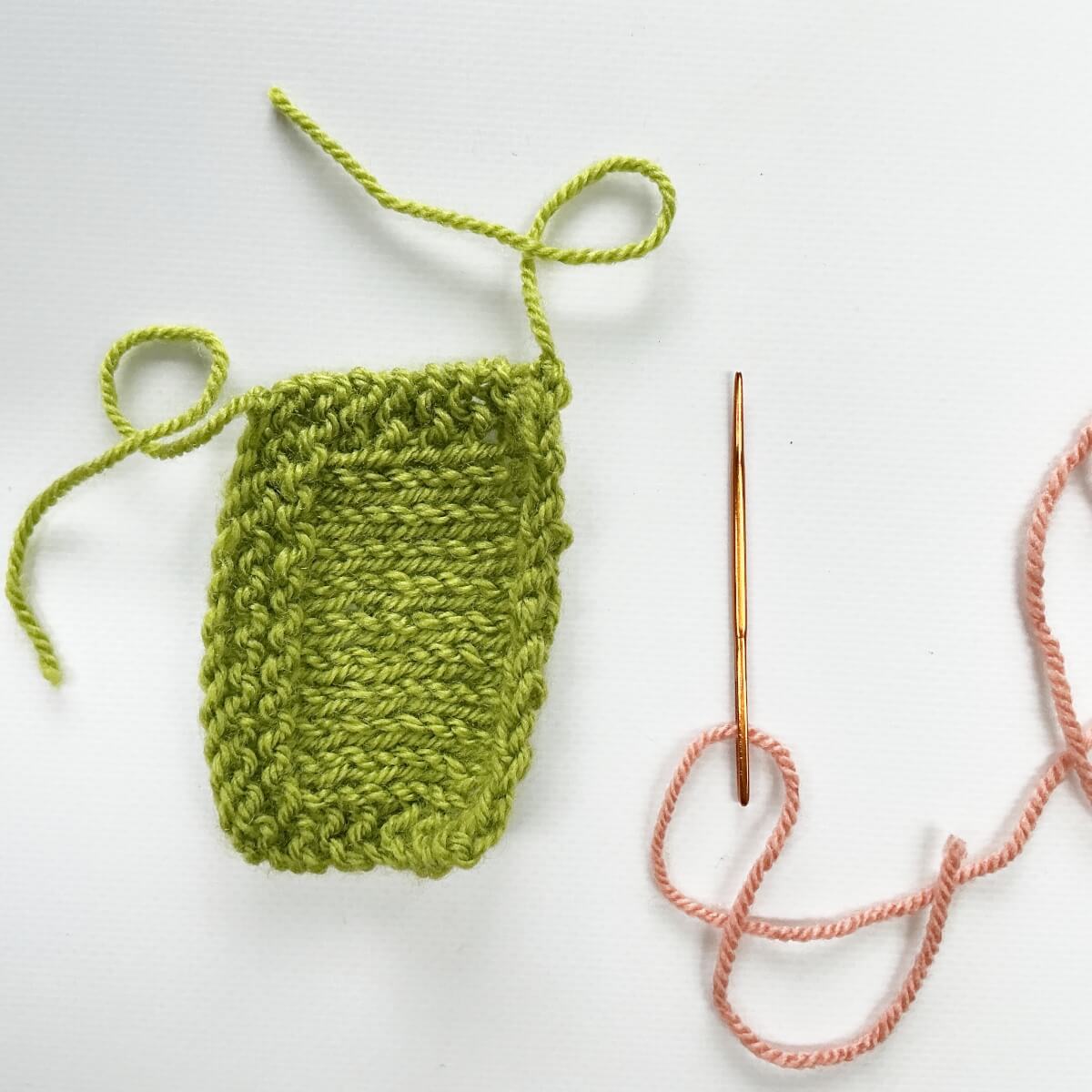 Step 1 of making a loop buttonhole