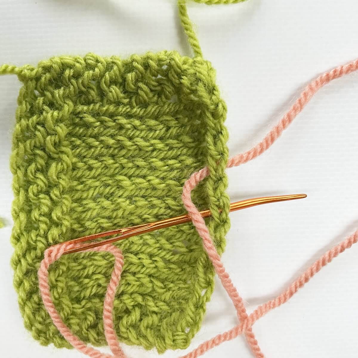 Step 3 of making a loop buttonhole