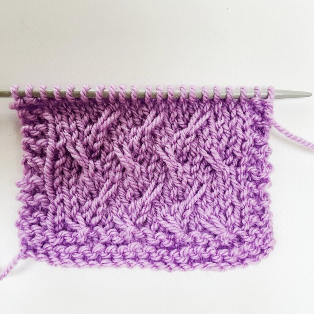 The slip-stitch weave stitch from the RS