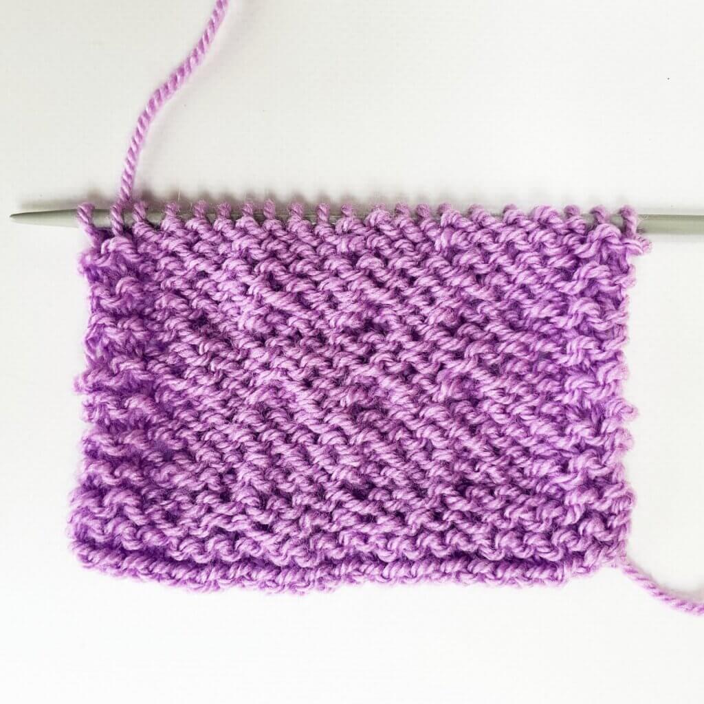 The slip-stitch weave stitch from the WS